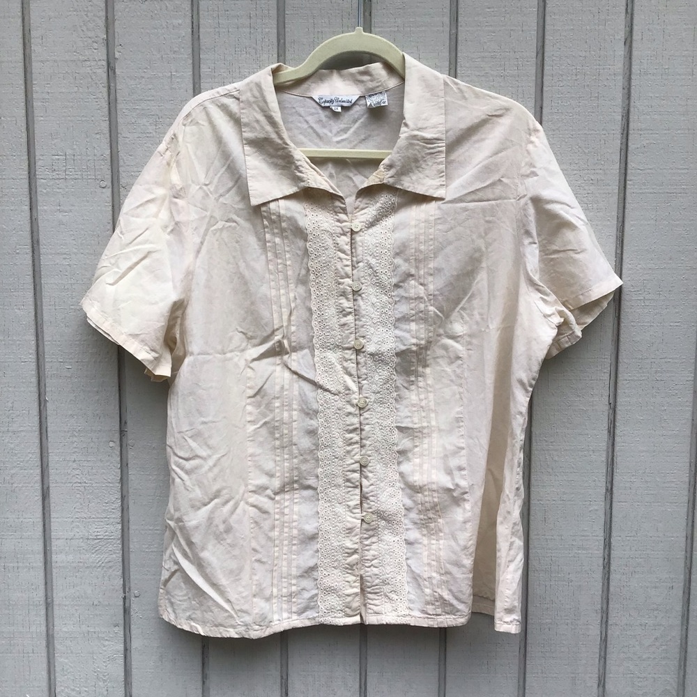 Womens casual button down shirt